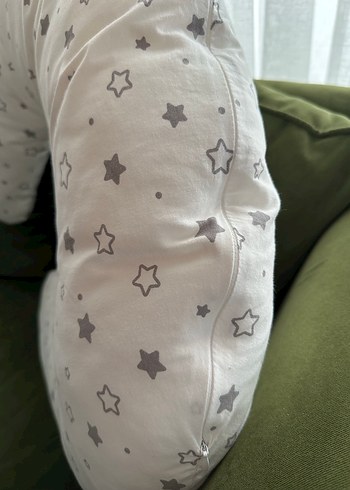 Gri Yıldız Desenli Emzirme ve Hamile Yastığı - Görsel 2