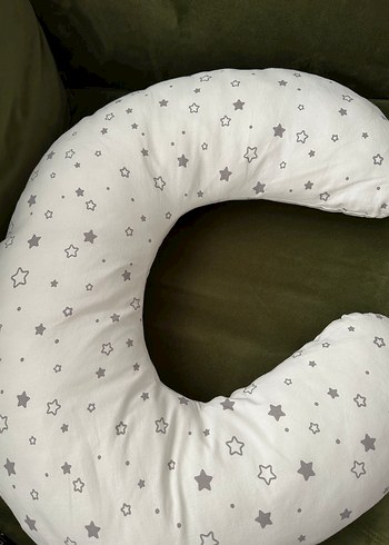 Gri Yıldız Desenli Emzirme ve Hamile Yastığı - Görsel 3