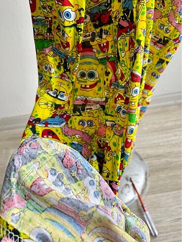 l Beden sünger bob pijama takımı