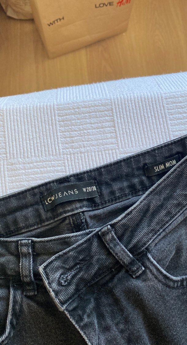 Siyah Kadın Denim slim mom jean - Görsel 2