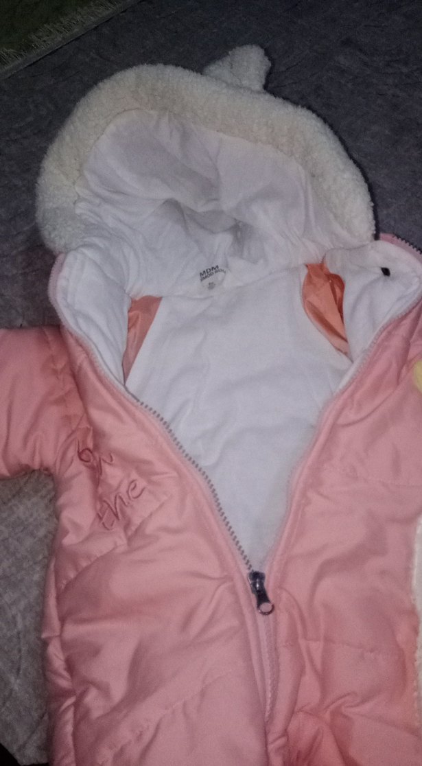 Pembe Kürklü Bebek Kız Tulumu - Görsel 2