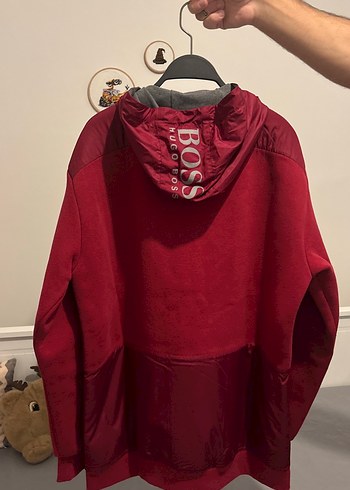 Hugo Boss Orijinal Hugo Boss Bordo Fermuarlı Erkek Streetwear