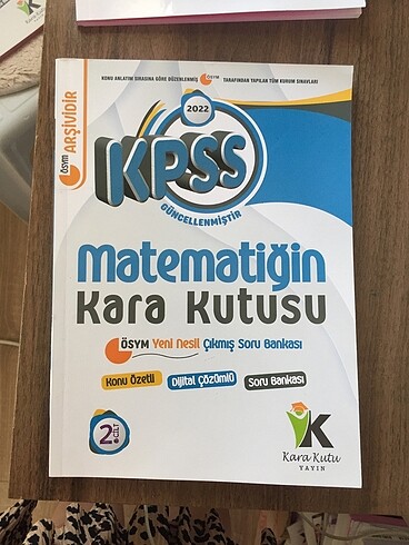 Matematik 2022 KPSS Çıkmış sorular kitabı hiç kullanılmamış