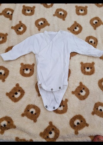 Beyaz Uzun Kollu Bebek Body Takım