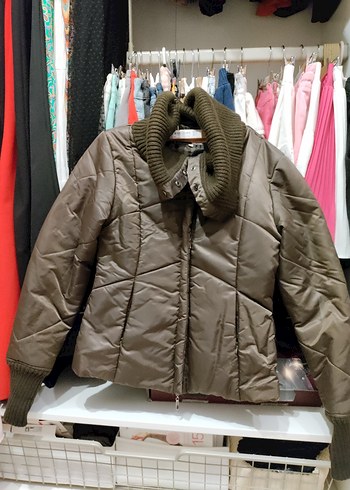 Kahverengi fit Kadın Kışlık Mont