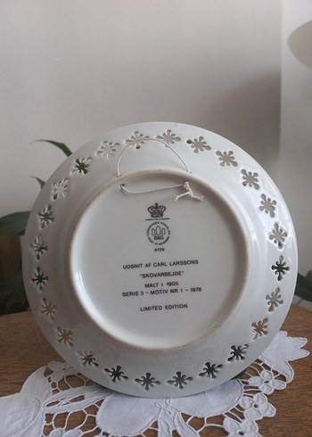 DANİMARKA ANTİKA PORSELEN DUVAR TABAĞI - Görsel 3