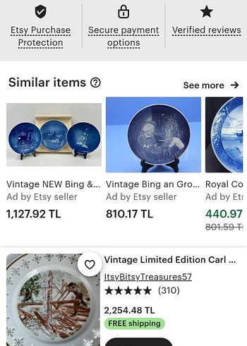 DANİMARKA ANTİKA PORSELEN DUVAR TABAĞI - Görsel 5