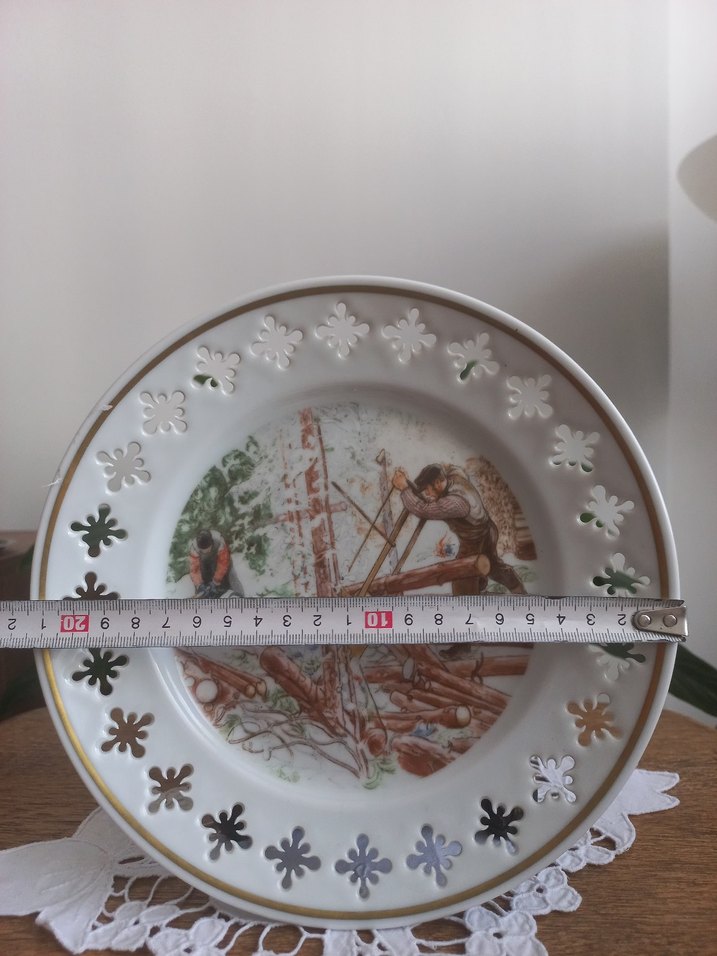 DANİMARKA ANTİKA PORSELEN DUVAR TABAĞI - Görsel 2