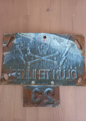 Mudo Concept ANTİKA ÖLÜM TEHLİKESİ LEVHASI