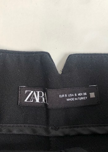 Siyah Pilili Kadın Kumaş Pantolon - Görsel 5