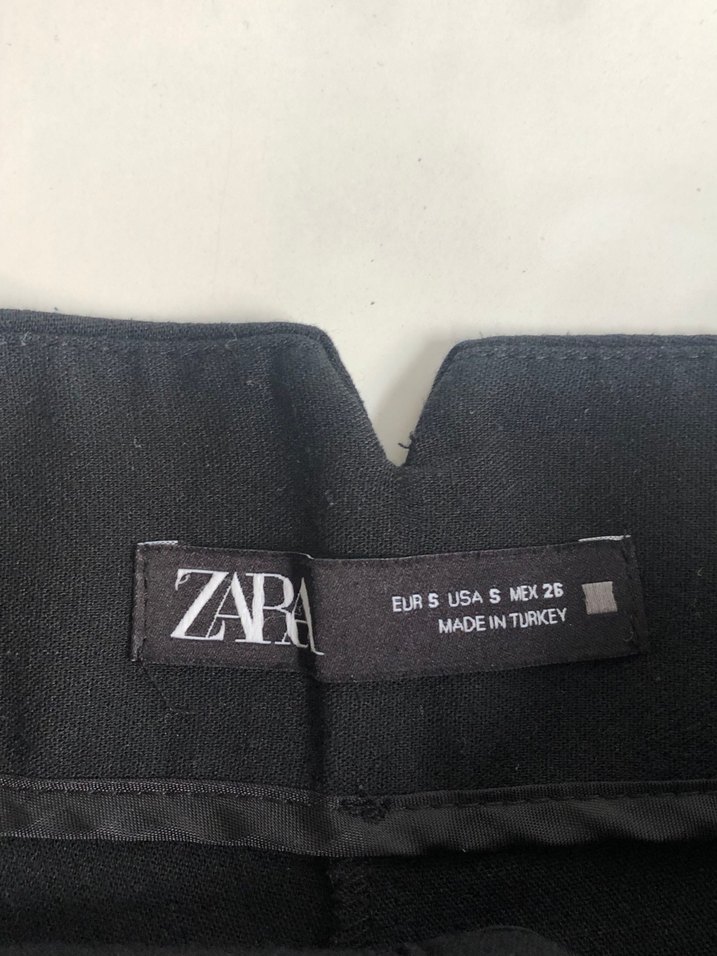 Siyah Pilili Kadın Kumaş Pantolon - Görsel 5