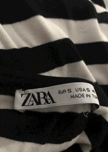 Çizgili Votka Yaka Tişört - Görsel 3