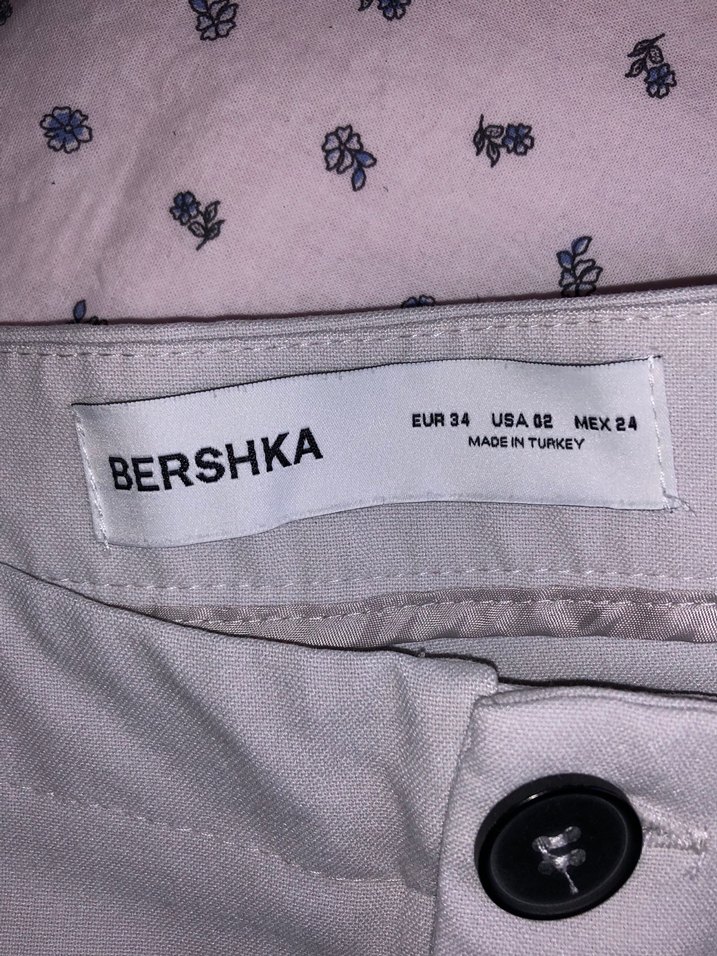 Bej (taş rengi) Midi Kadın Kumaş Pantolon - Görsel 3