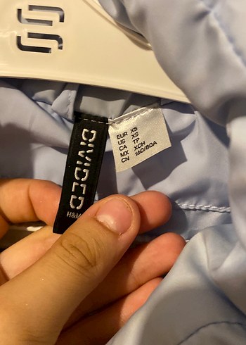 H&M Gri Yüksek Yakalı Kadın Midi Mont