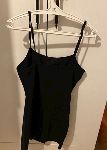 l Beden Siyah Strappy Midi Kadın Atlet