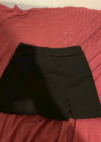 36 Beden Kadın Siyah Pilili Mini Etek