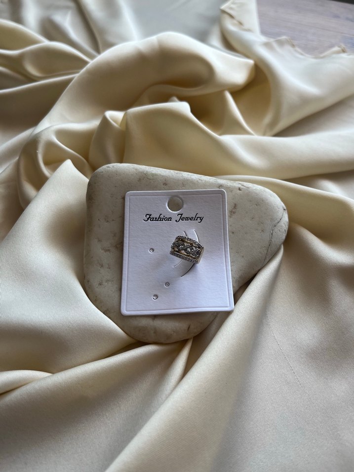 Gold Taşlı Earcuff - Görsel 2