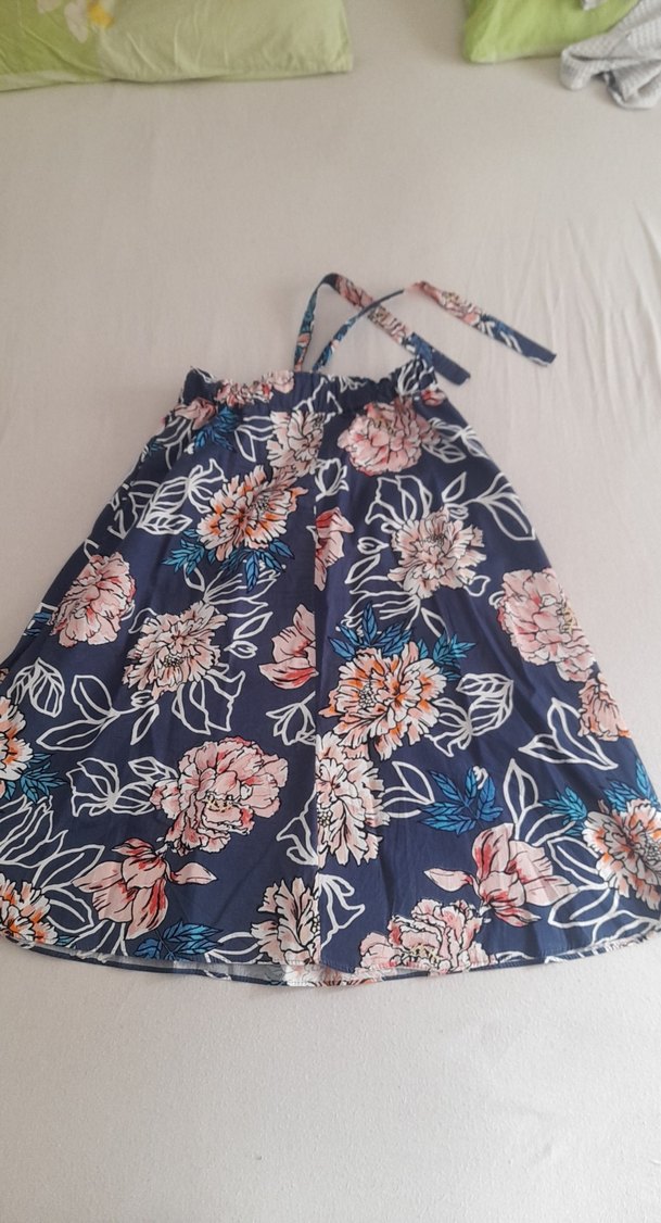 Çiçek Desenli diz altı etek - Görsel 2