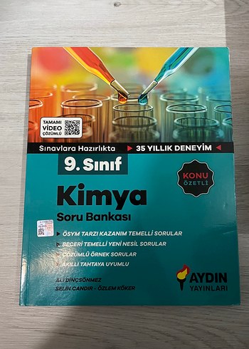 9. Sınıf Kimya Soru Bankası Aydın Yayınları