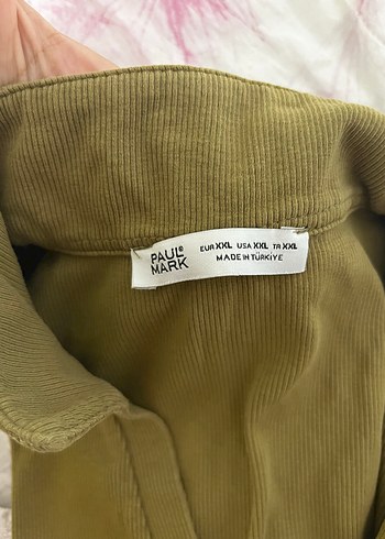 Stradivarius Kadın Haki Yüksek Yaka Uzun Kollu Sweatshirt