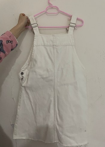 Beyaz askılı tulum elbise - Görsel 2