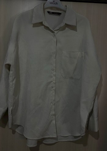 Kırık beyaz zara kadife Düğmeli - Görsel 2