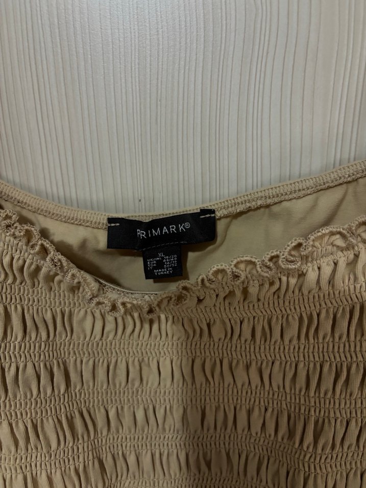 Bej Kadın Uzun Kollu Pliseli Bluz - Görsel 3