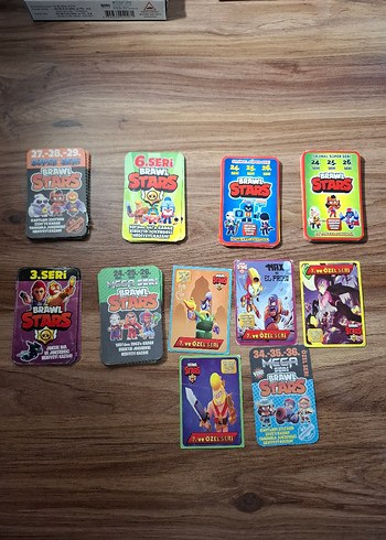  Renkli Brawl Stars Oyun Kartları Seti #oyun#oyunkartı