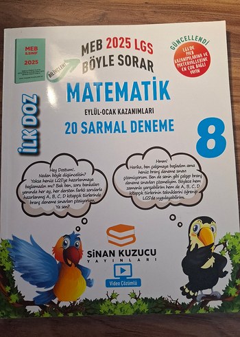 Sinan kuzucu LGS Matematik 20 Sarmal Deneme 8. Sınıf #lgs