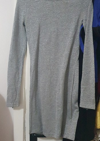 Zara Gri Fermuarlı Kadın Triko - Görsel 2