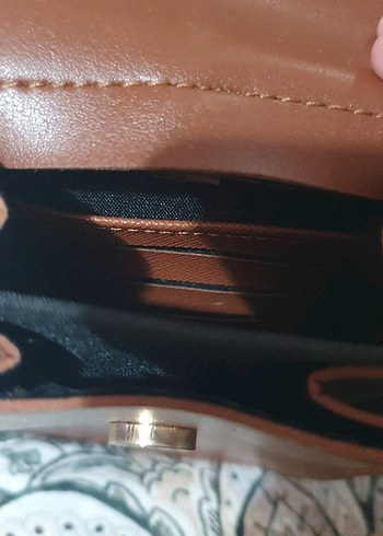 Kahverengi Deri Kadın Çapraz Çanta - Görsel 3