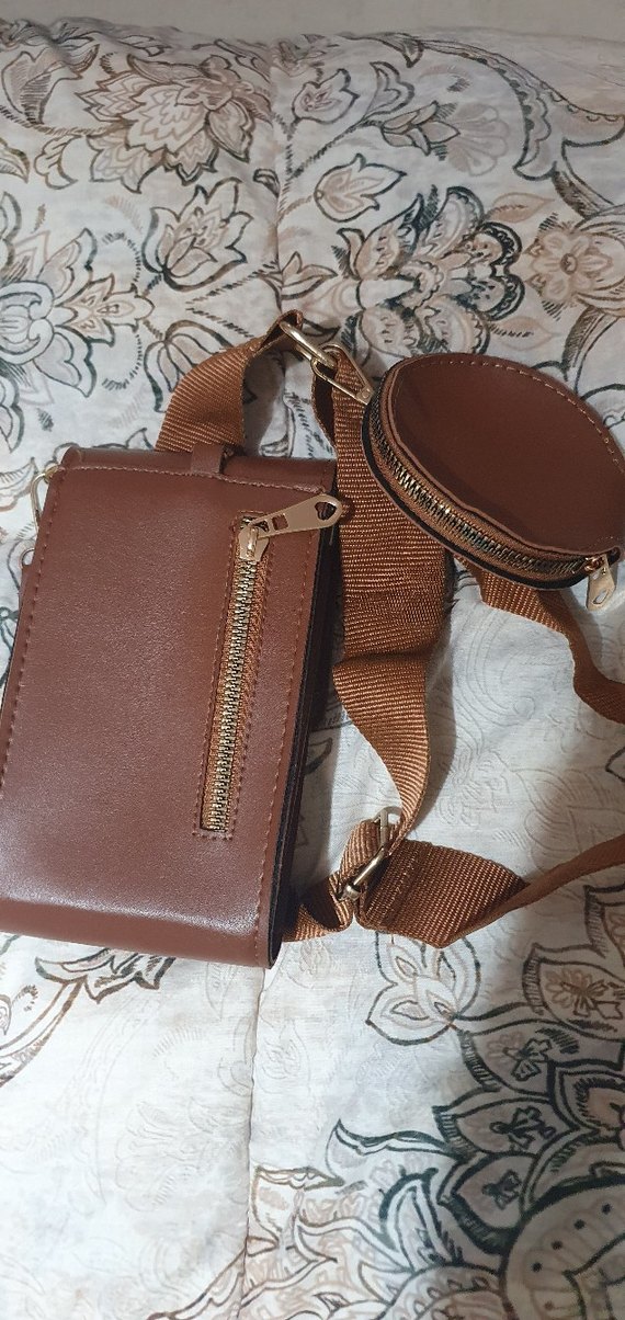 Kahverengi Deri Kadın Çapraz Çanta - Görsel 2