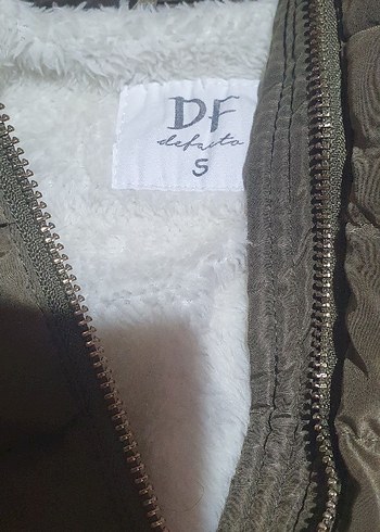 Gri Kadın Midi Kaban, Kürklü Detaylı - Görsel 2