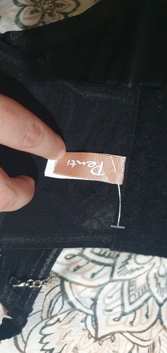 Zincir Detaylı Siyah Deri Gotik Büstiyer - Görsel 2