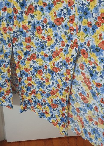 Çiçek Desenli Bohem Uzun Elbise - Görsel 2