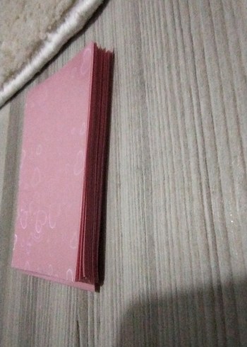 2K Game Pastel Pembe Kalp Desenli kart koymak için 31 adet