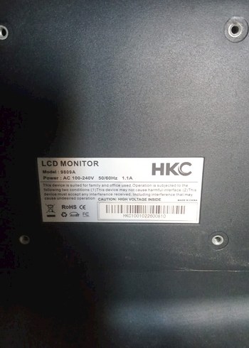Siyah HNC Monitör - Görsel 2