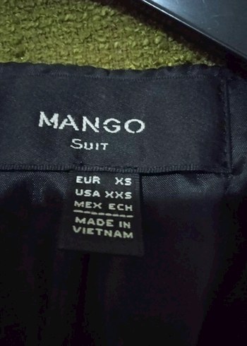 Mango Kadın Yeşil Midi Kolsuz Fermuarlı Yelek