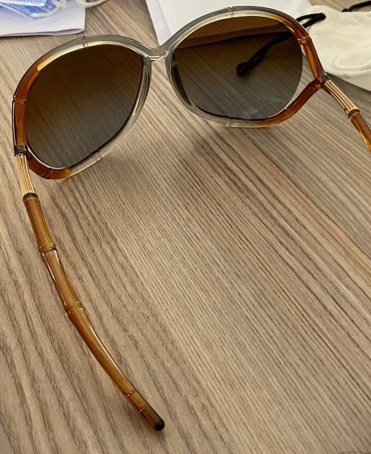 Şeffaf kahverengi klasik kemikli kadın güneş gözlüğü - Görsel 3