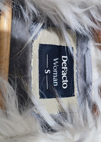 Gri Süet Kürklü Mini Kadın Ceket - Görsel 4