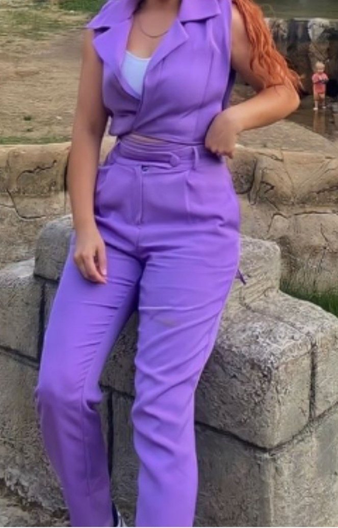 Mor Kadın Takım Elbise - Görsel 4