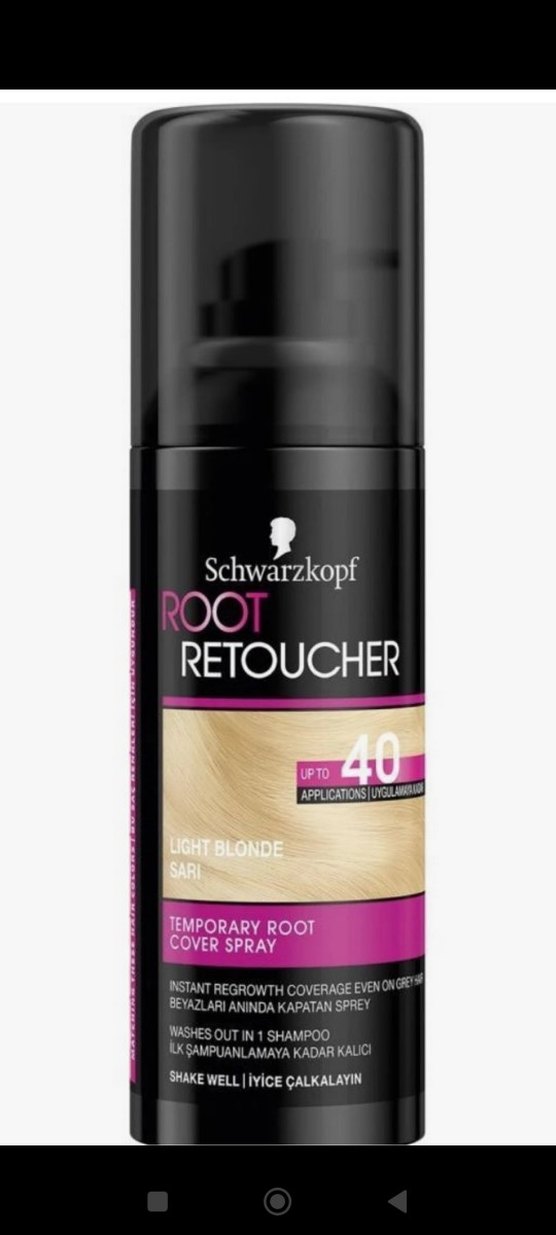 Schwarzkopf Root Retoucher Açık Sarı Saç Spreyi 120 ml - Görsel 2