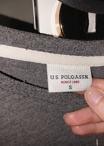 Gri Baskılı Uzun Kollu Sweatshirt - Görsel 2