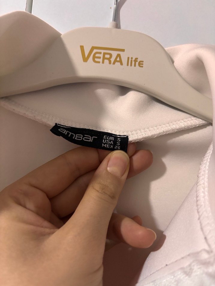 Beyaz Kısa Fermuarlı Kadın Ceket - Görsel 3