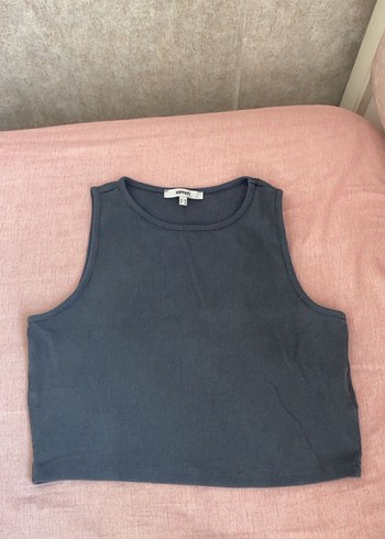Gri Denim Kadın Kolsuz üst