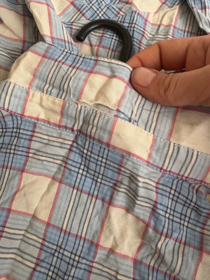 Düğmeli Ekoseli Uzun Kollu Kadın Gömlek - Görsel 5