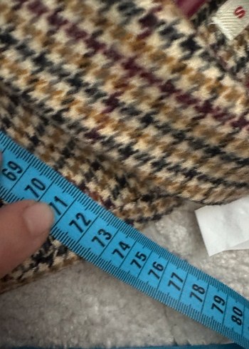 Düğmeli Kareli Kadın Blazer Ceket - Görsel 6