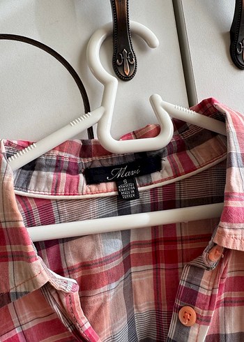 Pembe Kareli Uzun Kollu Gömlek - Görsel 2