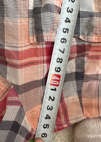 Pembe Kareli Uzun Kollu Gömlek - Görsel 4