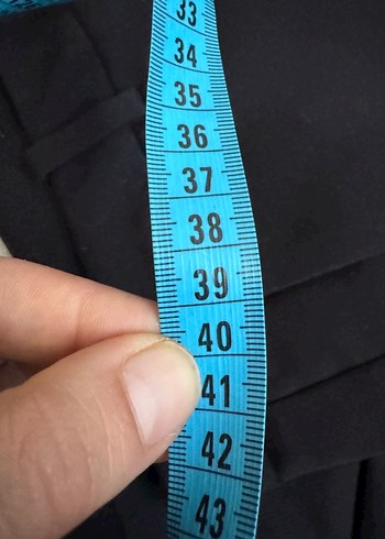 Kadın Siyah Kumaş Pantolon, Normal Kesim - Görsel 5